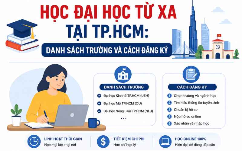Học Đại Học Từ Xa Tại TP.HCM: Danh Sách Trường Và Cách Đăng Ký (Mới Nhất)