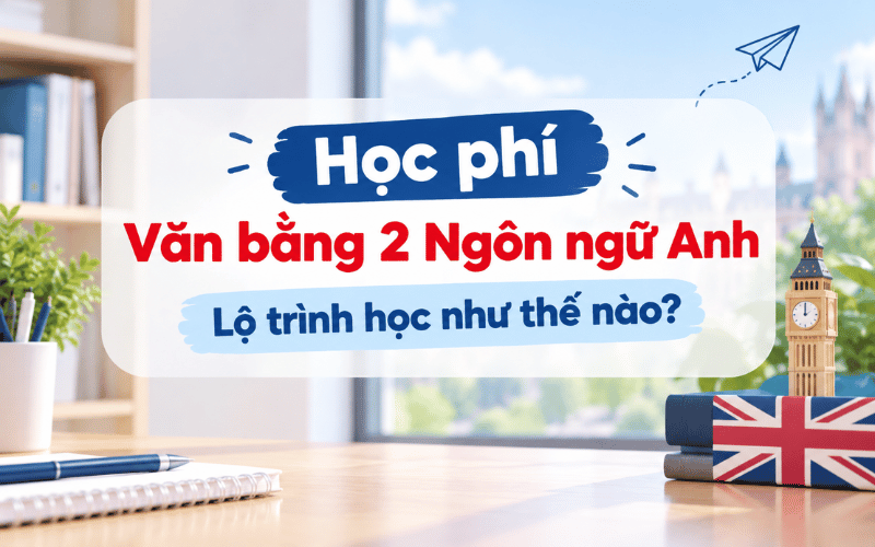 Học phí Văn bằng 2 Ngôn ngữ Anh: Lộ trình học như thế nào?