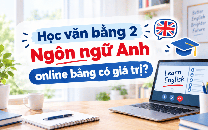 Học văn bằng 2 Ngôn ngữ Anh online bằng có giá trị? Giải đáp pháp lý & Thực tế