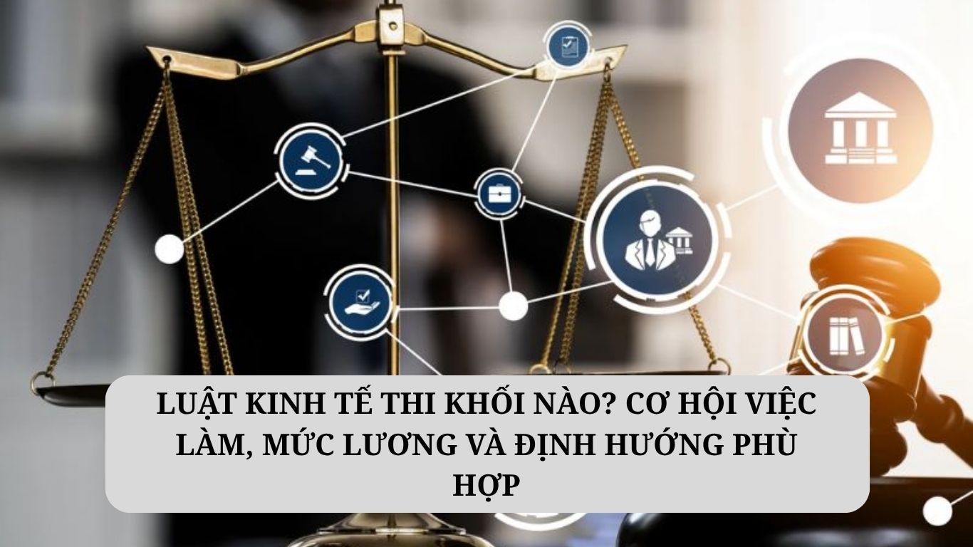 Luật kinh tế thi khối nào? Cơ hội việc làm, mức lương và định hướng phù hợp